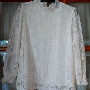 Alice Blue Lace blouse